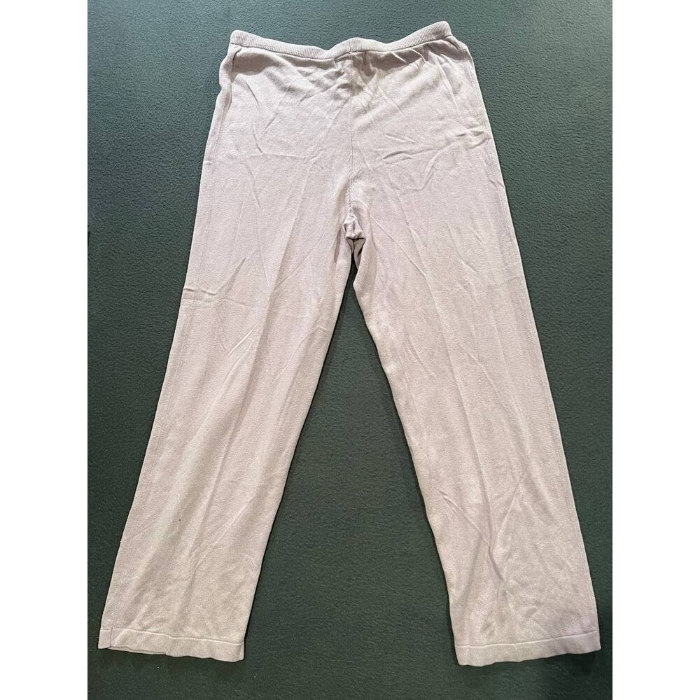 Bloomingdale's Cashmere Knit cashmere silk straight Pants Pockets L A010257 - Picture 6 of 7